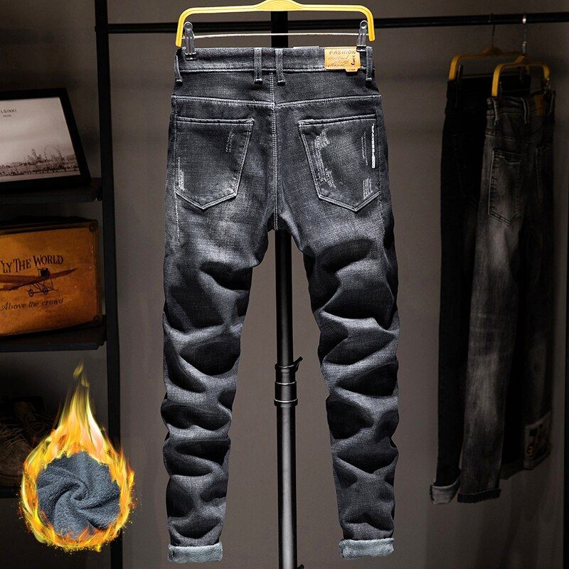 Heren Jeans Zachte Denimjeans Met Designermerk