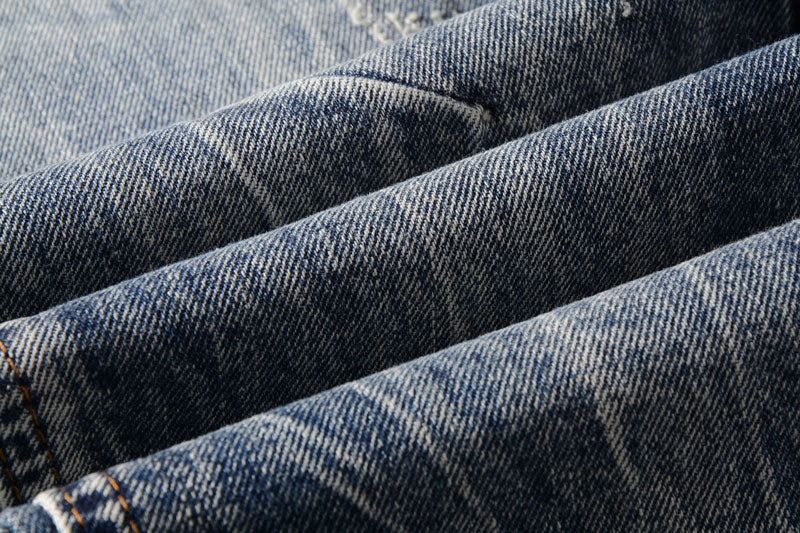 Jeans Heren Italiaanse Designerjeans Met Rechte Pasvorm