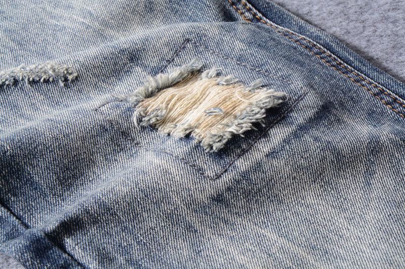 Jeans Heren Italiaanse Designerjeans Met Rechte Pasvorm