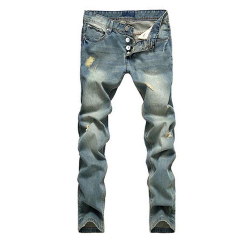 Jeans Heren Katoenen Getinte Cowboyjeans