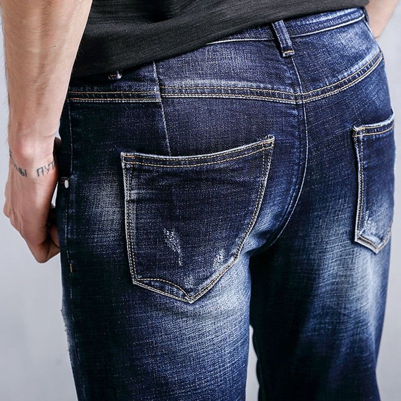 Jeans Heren Slim-fit Spijkerbroek