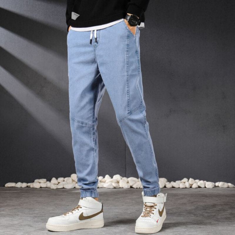 Jeans Heren Vintage Streetwear Denim Joggerbroek