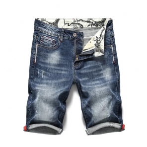 Jeans Heren Zomertrend Stretch Jeansshort