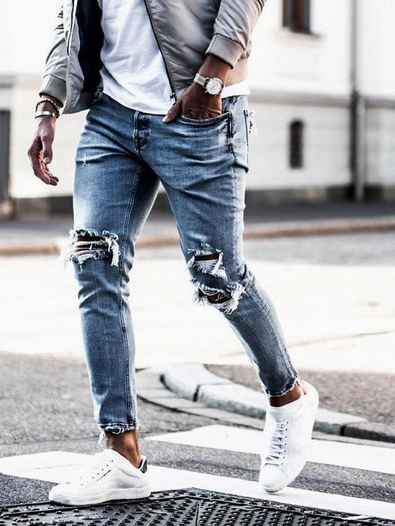 Jeans Met Gaten In Trendstijl