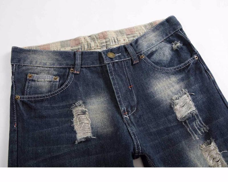 Jeans Met Hoge Kwaliteit Denim Gaten