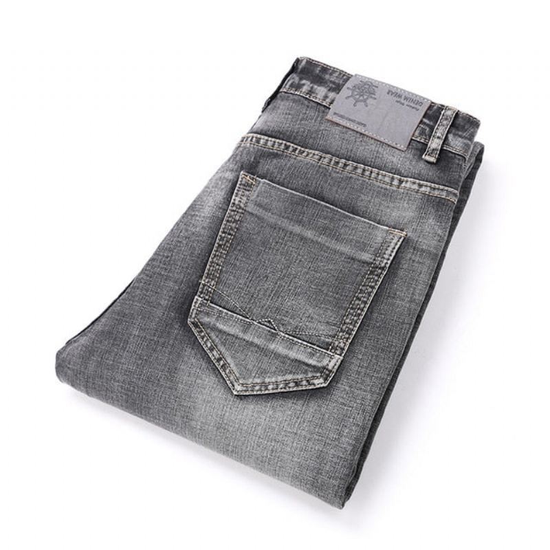 Klassieke Retro Nostalgie Rechte Denim Jeans