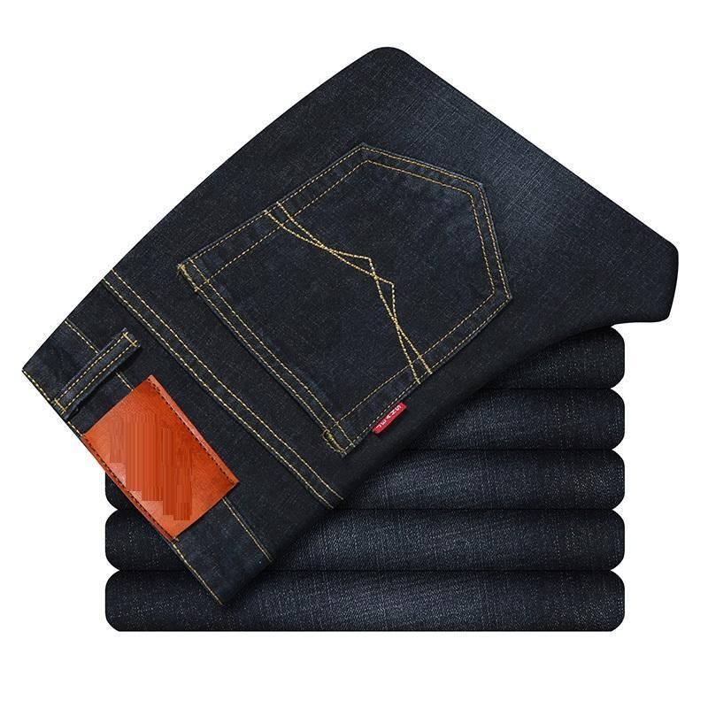 Klassieke Slanke Jeans Heren Van Hoge Kwaliteit