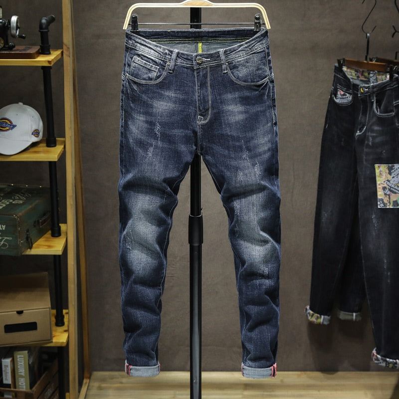 Mode Elke Dag Taps Toelopende Denim Jeans