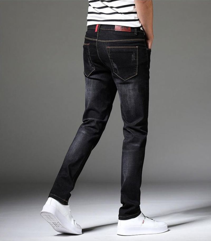 Slim-fit Skinny Jeans Heren Met Stretch En Stretch