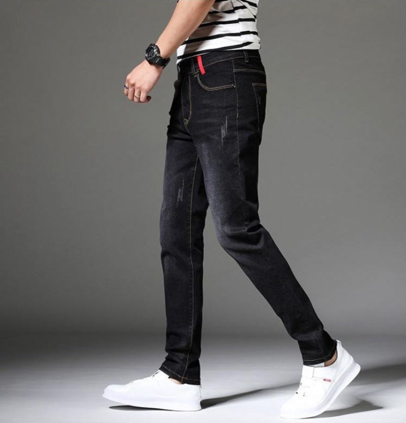 Slim-fit Skinny Jeans Heren Met Stretch En Stretch