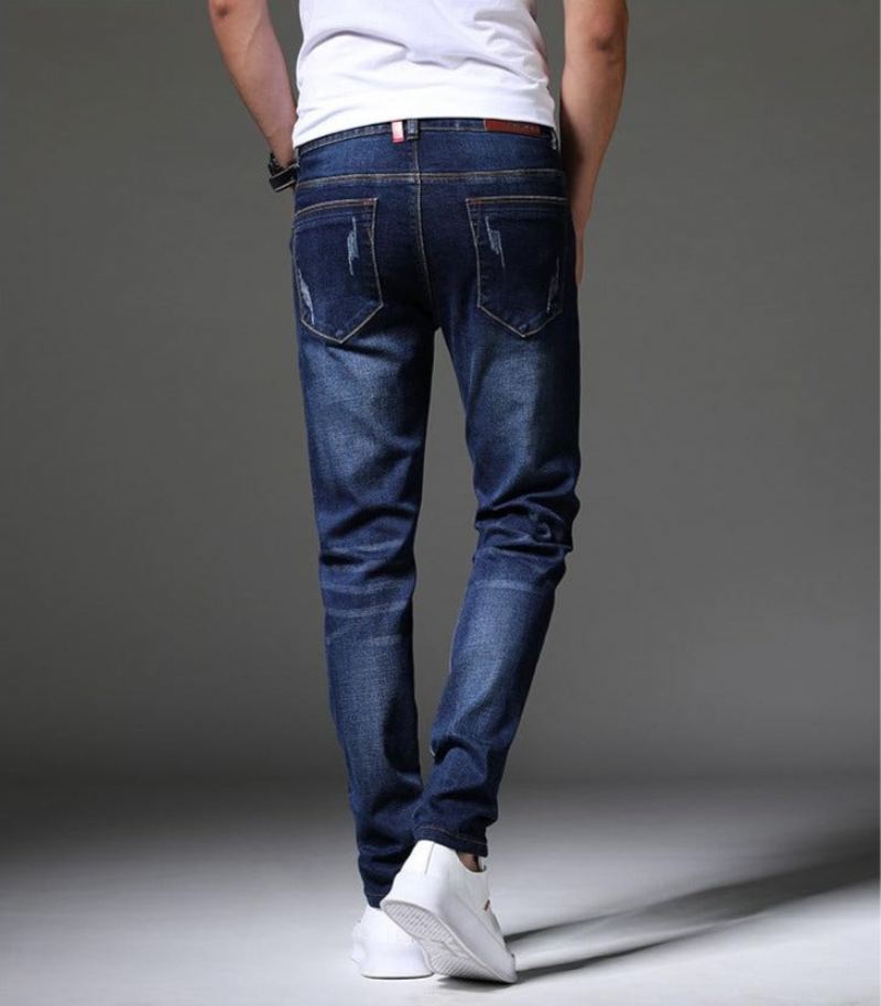 Slim-fit Skinny Jeans Heren Met Stretch En Stretch