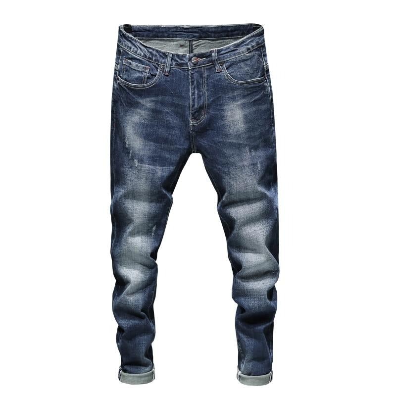 Slim-fit Stretch Jeans Heren In Hiphopstijl