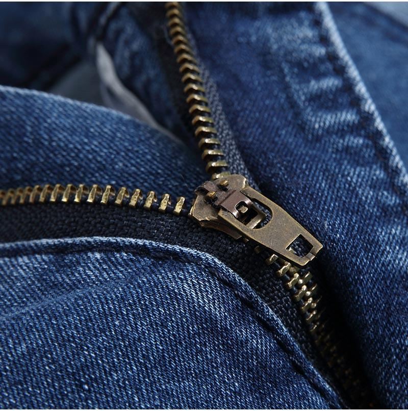 Slim Jeans Heren Met Gescheurde Denim