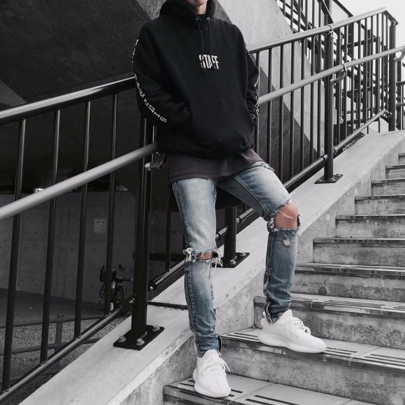 Streetwear Gescheurde Jeans