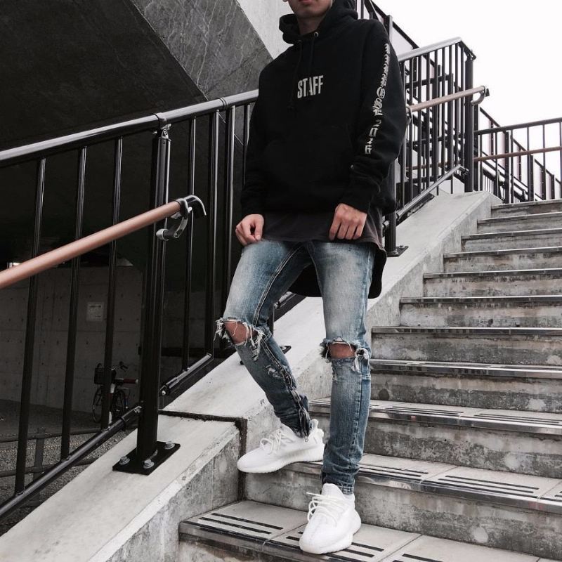 Streetwear Gescheurde Jeans