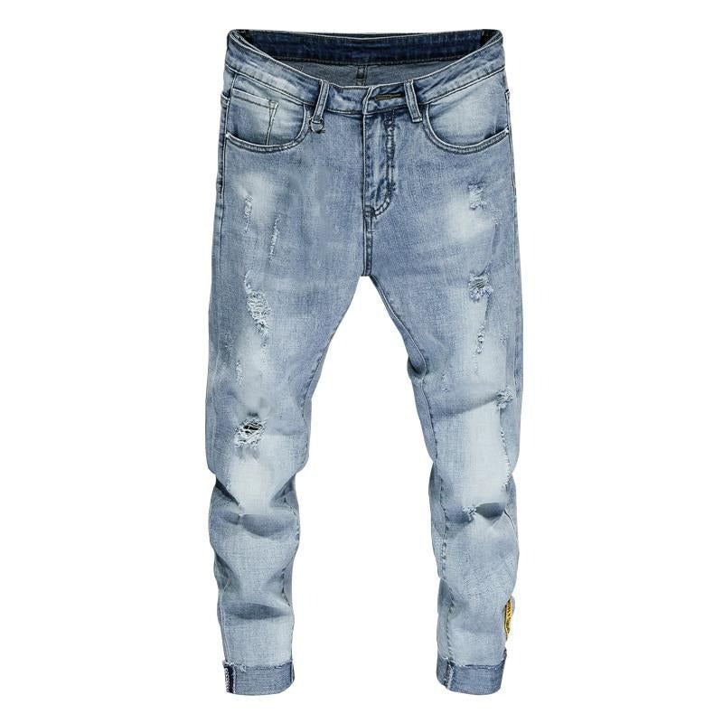 Superskinny Elastische Jogger Enkellange Jeans