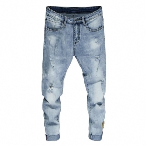 Superskinny Elastische Jogger Enkellange Jeans