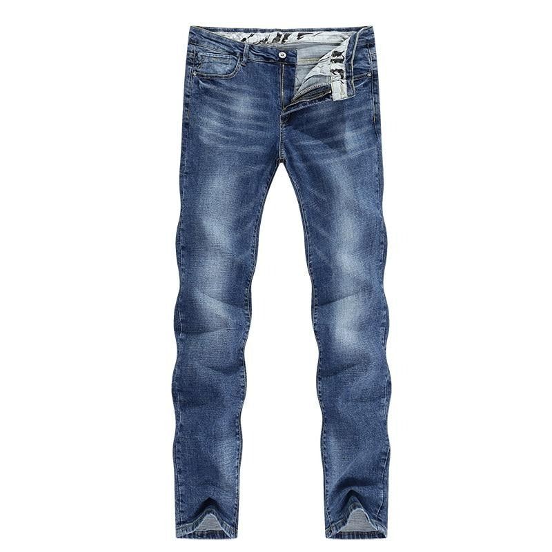 Voorjaar Zakelijke Casual Rechte Slanke Jeans