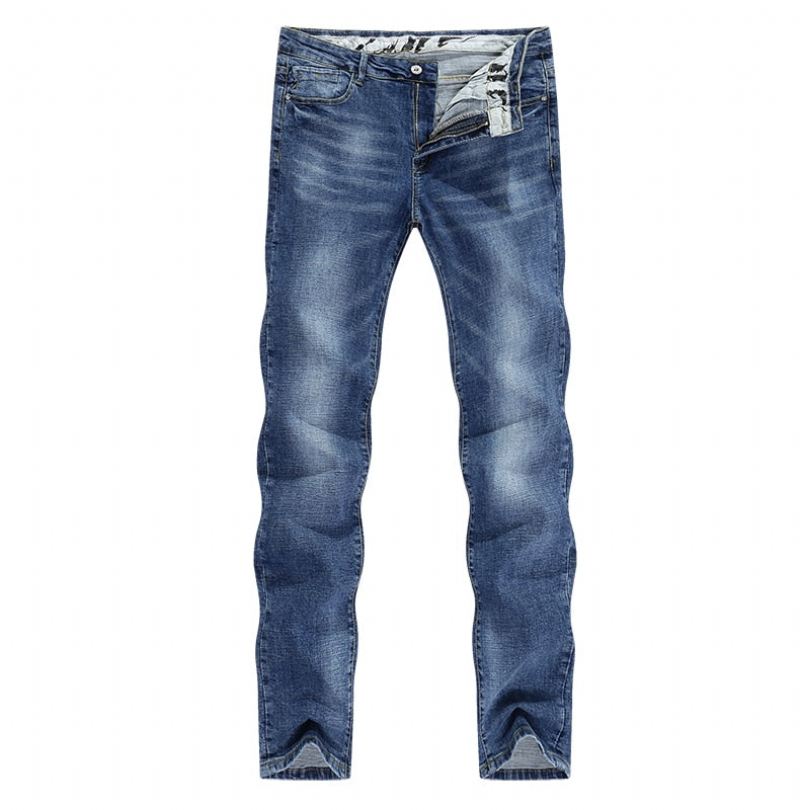 Voorjaar Zakelijke Casual Rechte Slanke Jeans