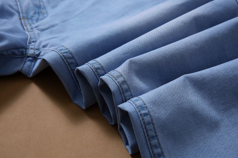 West Louisstijlvolle Echte Blauwe Lichte Jeans Voor Heren