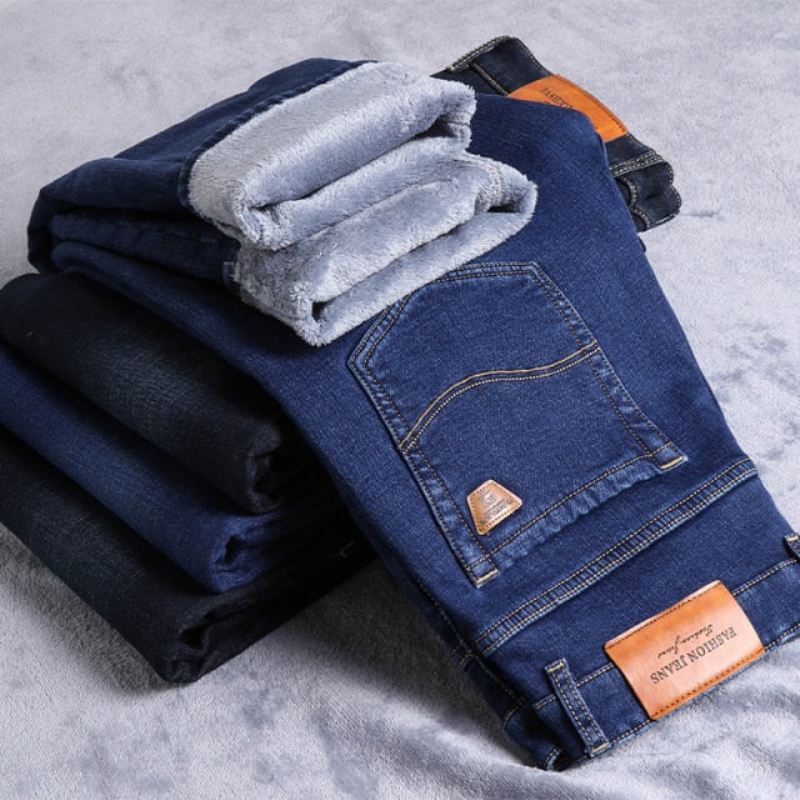 Winterfleece Warme Klassieke Jeans