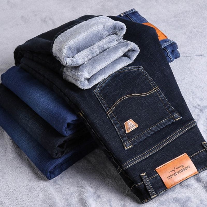 Winterfleece Warme Klassieke Jeans