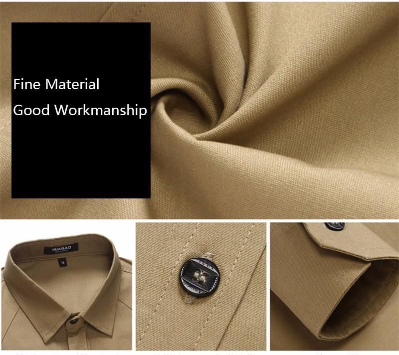 Heren Pak Overhemd Epaulet-shirt Met Volledige Mouw