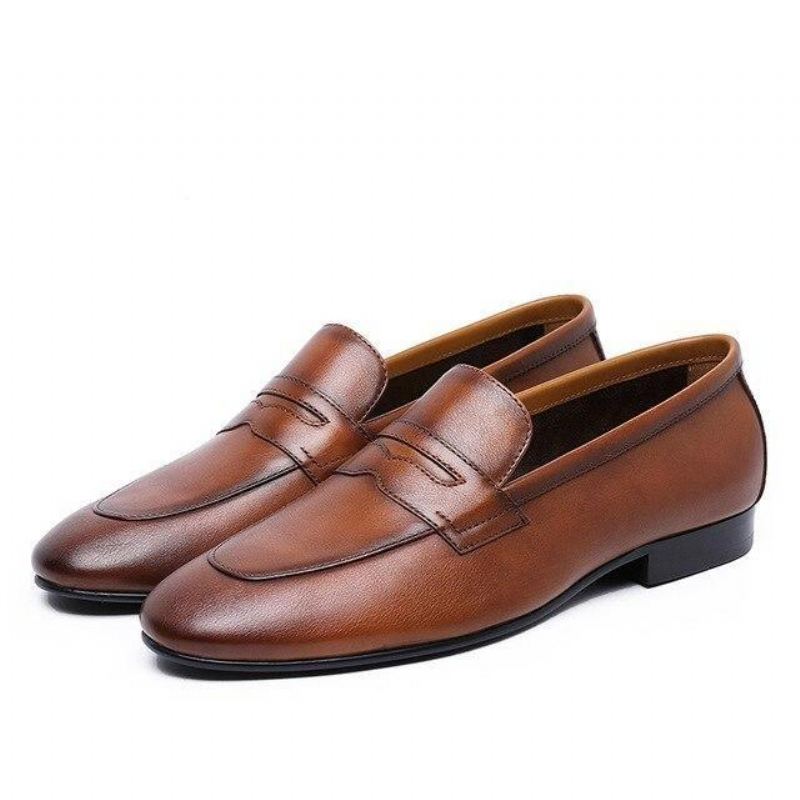 Echt Leer Fashion Leader Loafers Elegante Schoenen Heren