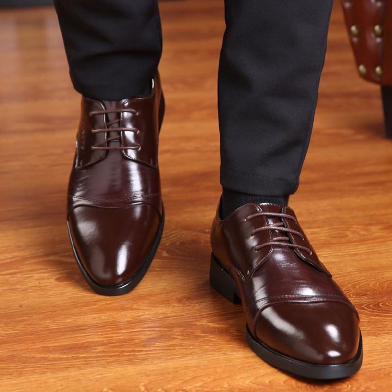 Elegante Schoenen Oxfords Heren Kleden Leren Schoenen