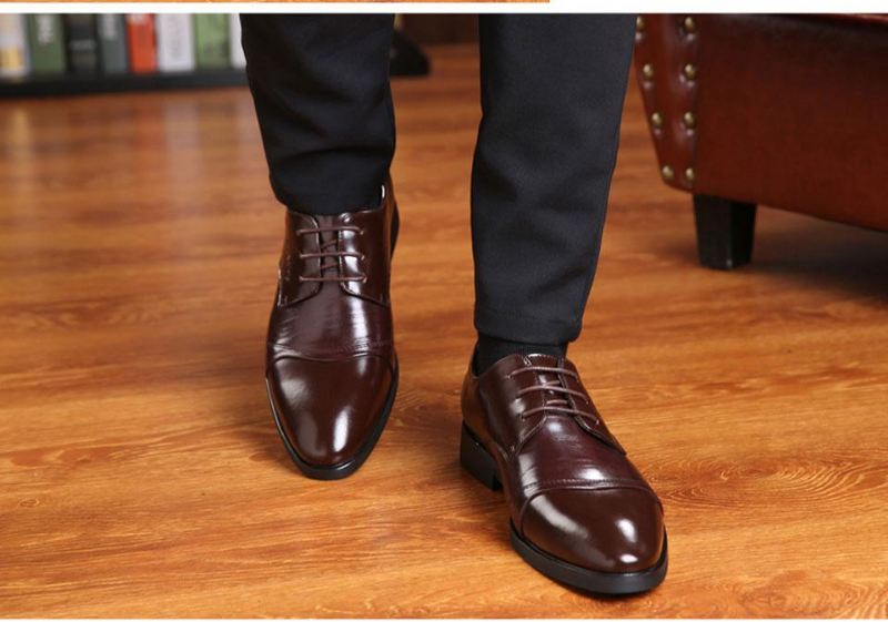 Elegante Schoenen Oxfords Heren Kleden Leren Schoenen