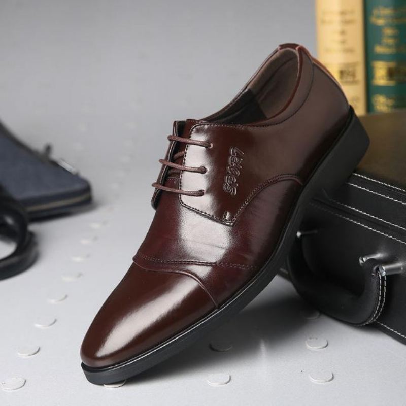 Elegante Schoenen Oxfords Heren Kleden Leren Schoenen