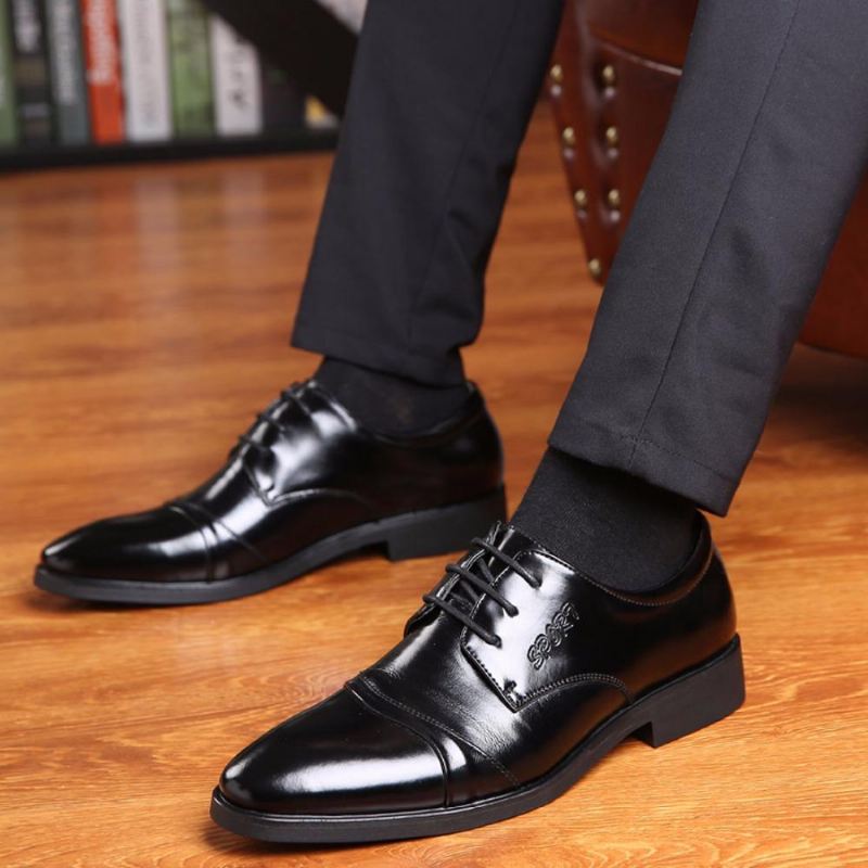 Elegante Schoenen Oxfords Heren Kleden Leren Schoenen