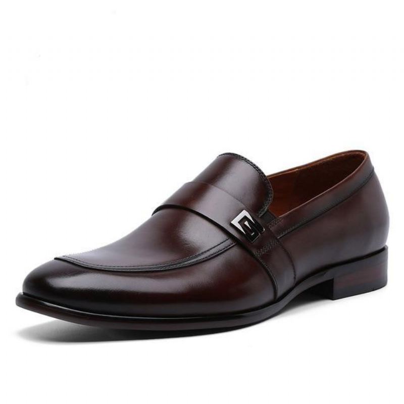 Formele Elegante Lederen Schoenen Met Decoratief Elegante Schoenen Heren