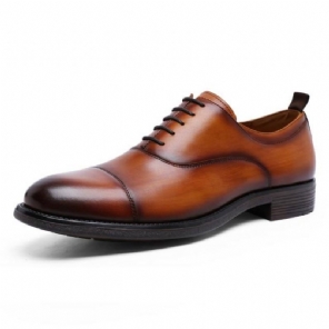 Gentleman Retro Lakleer Heren Oxford Elegante Schoenen