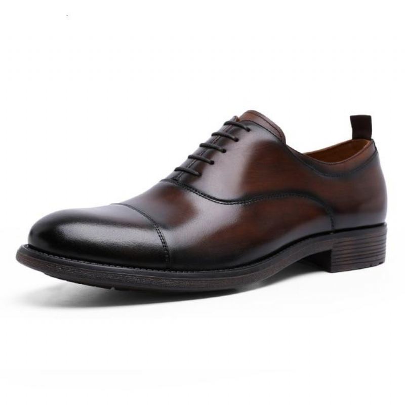 Gentleman Retro Lakleer Heren Oxford Elegante Schoenen