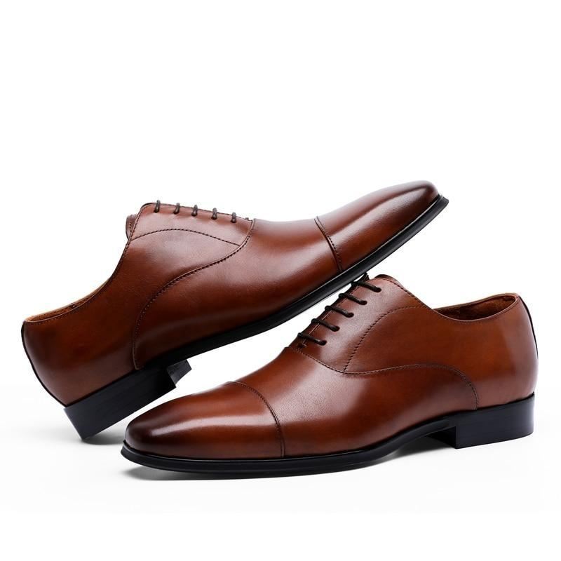 Heren Elegante Schoenen British Business Office Lederen Oxford Schoenen