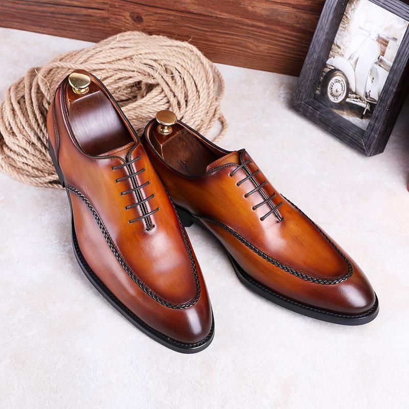 Heren Elegante Schoenen Brogues Retro Gentleman Oxford-schoenen