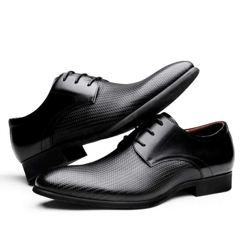 Heren Elegante Schoenen Echt Lederen Oxfords Kantoorschoenen