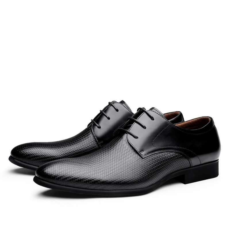 Heren Elegante Schoenen Echt Lederen Oxfords Kantoorschoenen