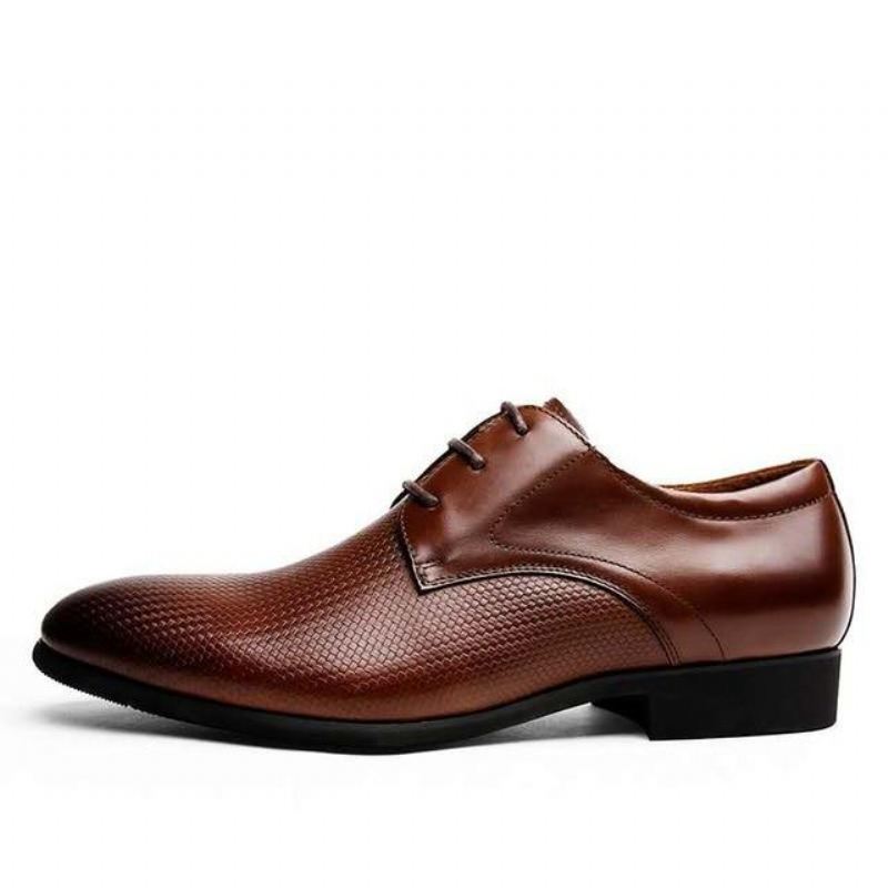 Heren Elegante Schoenen Echt Lederen Oxfords Kantoorschoenen