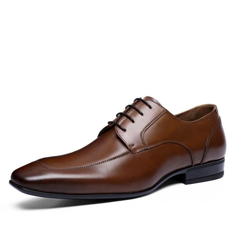 Heren Elegante Schoenen Echt Leer Elegante Stevige Schoenen