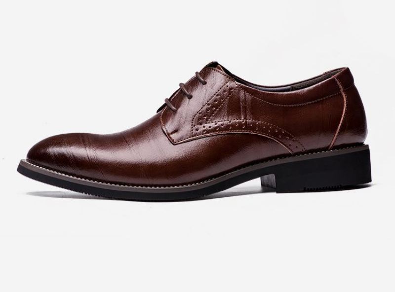 Heren Elegante Schoenen Gesneden Italiaans Formeel Oxford