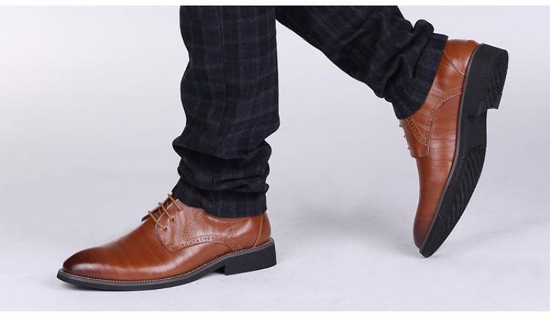 Heren Elegante Schoenen Gesneden Italiaans Formeel Oxford