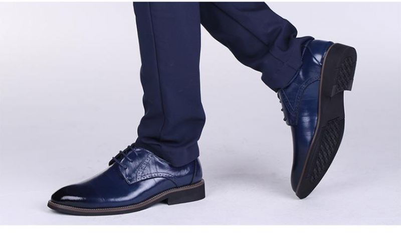 Heren Elegante Schoenen Gesneden Italiaans Formeel Oxford