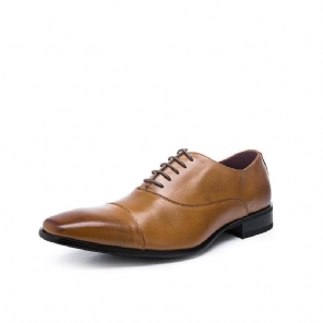 Heren Elegante Schoenen Luxe Echt Lederen Formele Oxfords