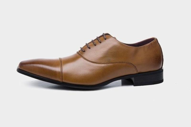 Heren Elegante Schoenen Luxe Echt Lederen Formele Oxfords