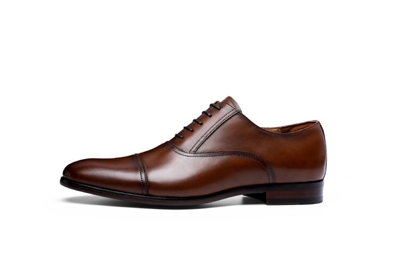 Heren Elegante Schoenen Retro Ossenleer Oxford Schoenen