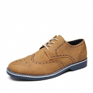 Heren Elegante Schoenen Suède Schoenen In Brogue-stijl