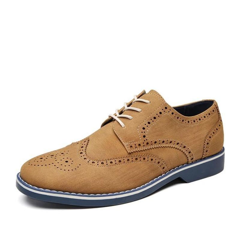 Heren Elegante Schoenen Suède Schoenen In Brogue-stijl