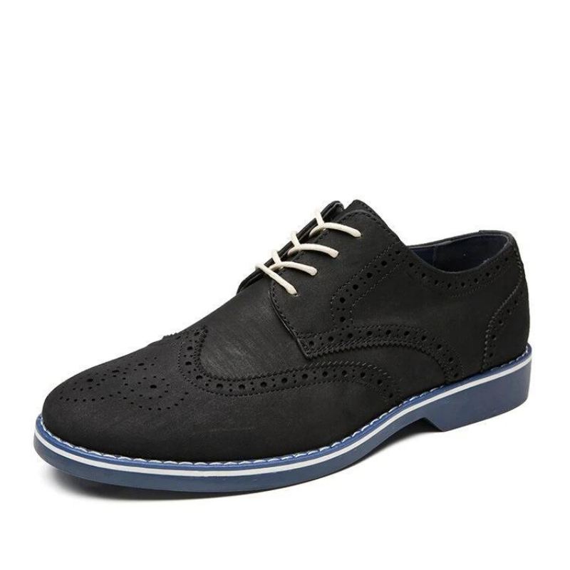 Heren Elegante Schoenen Suède Schoenen In Brogue-stijl